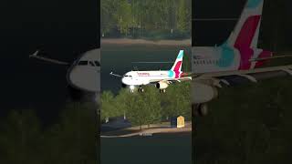 Eurowings Airline Landing at Muscat International Airport airplane aerplane aviation [upl. by Namyaw]