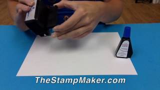 How to ReInk or Refill a Trodat SelfInking Stamp [upl. by Blount]