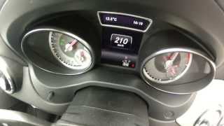 Mercedes Benz CLA 220 CDI acceleration220kmhtest [upl. by Lletnahc]