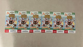 Unboxing 6 Packs of Animal Crossing Series 5 Amiibo Cards [upl. by Aleck625]