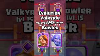 Evolution Valkyrie VS Bowler clashroyale shorts [upl. by Finbar]