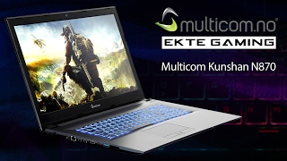 Multicom Kunshan N870 bærbar GamingPC [upl. by Judus]