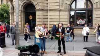 Donovan playing Buchanan Street Glasgow on 1 July 2013 [upl. by Ainatnas288]