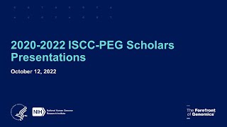 20202022 ISCCPEG Scholars Presentations [upl. by Ardnot255]