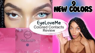 Eyeloveme Lenses 9 New Colors OutdoorIndoor LightingSummer Drop 3x3 Millzladiva must watch [upl. by Astred]