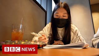 South Korean students prepare for eighthour ‘hardest exam in the world’  BBC News [upl. by Cerracchio901]