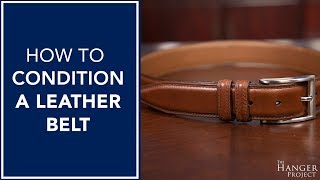 How To Condition a Leather Belt  Kirby Allison [upl. by Aihtnic]