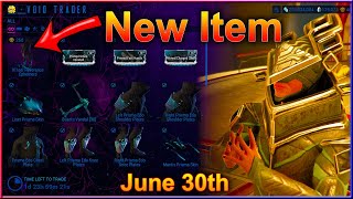 NEW Reverence Ephemera Baro KiTeer Warframe June 30th 2023 [upl. by Coryden830]