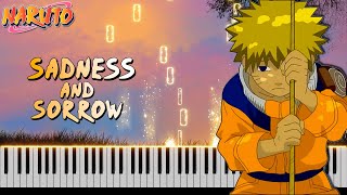 Naruto OST Sadness and Sorrow  Piano Cover FREE MIDI [upl. by Lacefield]