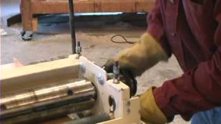 Woodmaster PlanerMolder with Gary Striegler Part 5 Planer Head [upl. by Eekcaj]