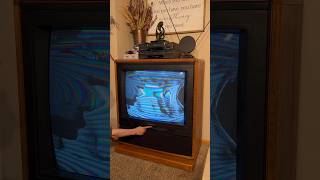 Giant CRT tv degaussing in slow motion satisfying crt [upl. by Prosper]