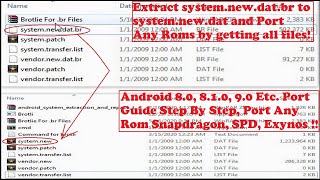 How to ConvertExtract systemnewdatbr to systemnewdat for Porting A Rom Part2 HINDI 2020 [upl. by Fidelia874]