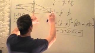 Optics  Converging lens image distance and height [upl. by Loar]