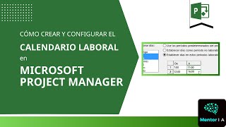 Cómo crear un calendario laboral en Project Manager [upl. by Scheck]