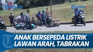 HARUSNYA ANAKANAK TIDAK BERSEPEDA LISTRIK di Jalan Raya yang Bisa Mengakibatkan Kecelakaan [upl. by Parsons713]