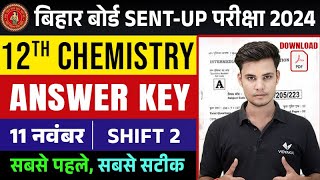 Bihar Board 12 Chemistry Sent Up Exam 2024  Class 12th Chemistry Answer Key  BSEB Exam 2025 [upl. by Gnaig995]