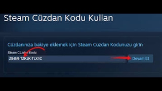 Steam Cüzdan Kodu Hilesi 15000TL veriyor [upl. by Borreri]