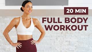 20 Minute Full Body HIIT  No Equipment Apartment Friendly Beginner Friendly [upl. by Anilemrac326]