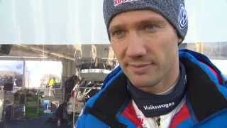 Rallye de Suède  Sébastien Ogier Interview Shakedown [upl. by Orly]