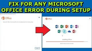 How to Fix Microsoft office 2016 2010 2007 2019 Installation error during setup  fix this error [upl. by Latoniah]