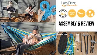 LazyDaze Brazilian Hammock Review  NO TOOLS Easy 🛠Assembly  COUPON Code [upl. by Carmelina]