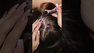 ASMR Relaxing LICE Check Removal and TREATMENT Real Person shorts short asmr [upl. by Needan]