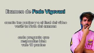 Examen de Fede Vigevani Aslin Vigevani [upl. by Etteve]