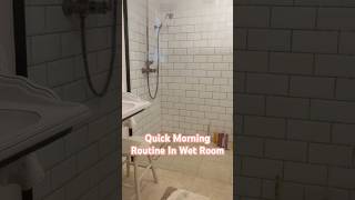 60 Second Morning Routine In Wet Room  Clean With Kate cleaninghacks morningroutine cleaning [upl. by Gahan]