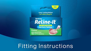 Dentemp RelineIt Instructions for Relining Dentures [upl. by Elleirb812]