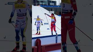 Kristine Stavås Skistad vinner sprinten i Falun🔥🇳🇴 crosscountryskiing langrenn falun [upl. by Fellner285]