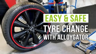 Removing a Tyre with AlloyGator A StepbyStep Tutorial [upl. by Ahsinej]