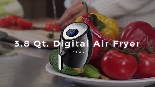 Tobox 38 Qt Digital Air Fryer Uboxing Demonstration and Review [upl. by Hannavahs]