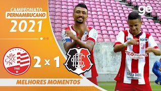 NÁUTICO 2 x 1 SANTA CRUZ  MELHORES MOMENTOS  SEMIFINAL PERNAMBUCANO 2021  geglobo [upl. by Nnylirej]