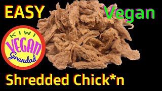 Easy vegan shredded chickn seitan [upl. by Renie]