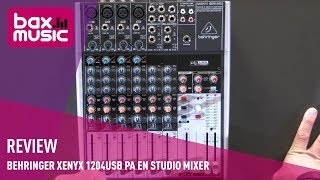 Behringer XENYX 1204USB PA En Studio Mixer Review I Bax Music [upl. by Janot341]