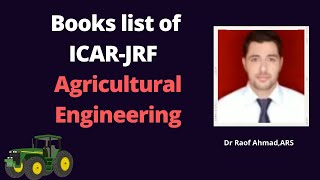 Books list of ICARJRF for Agricultural Engineering [upl. by Samy277]