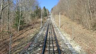 Standseilbahn 250001 Biel  Magglingen Bergfahrt  Funicular [upl. by Kauslick]