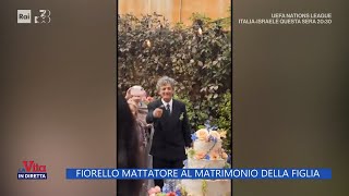 Fiorello showman al matrimonio della figlia Olivia  La Vita in diretta 14102024 [upl. by Onitsuj]