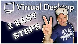 Virtual Desktop in 2 EASY Steps Play ALL PC VR on Quest 3 [upl. by Ihskaneem]