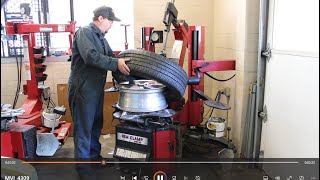 Coats 9024 E Tire Machine Full Job Demonstration [upl. by Petersen]