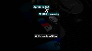 Aprilia rs 457 X m1000 rr wrap  6d carbonfiber wrap  apriliars457 rs457 m1000rr trending [upl. by Zipah]