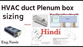 110  design of HVAC duct plenum box for AHU FCU and grills and diffusers [upl. by Aridnere751]