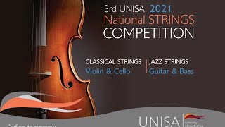 3rd Unisa 2021 National Strings Competition [upl. by Madlen]