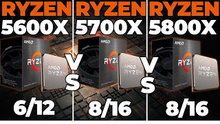 Ryzen 5 5600x vs Ryzen 7 5700X vs Ryzen 7 5800X [upl. by Ailuy125]