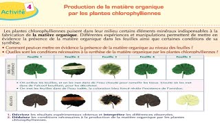 Production de la matière organique par les plantes chlorophylliennes svt 1 bac شرح بالداريجة [upl. by Socher]