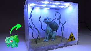 Mutant Pokemon  Realistic Bulbasaur diorama in the laboratory make with clay [upl. by Annayar]