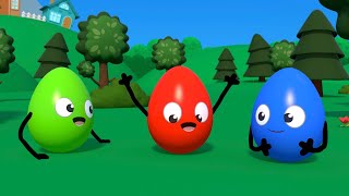 Colored Eggs crashed Kote Kittys Car  Kote Kitty Eggs cartoon for Kids [upl. by Nalyad]