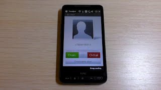 HTC HD2 Stock Windows Mobile incoming call [upl. by Lrem]