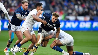 2023 Six Nations highlights France cuts down Scotland  NBC Sports [upl. by Ayyn]