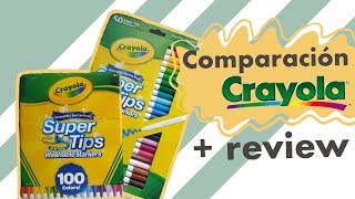 Crayola superTips  paquete de 50 vs 100 [upl. by Rabush]